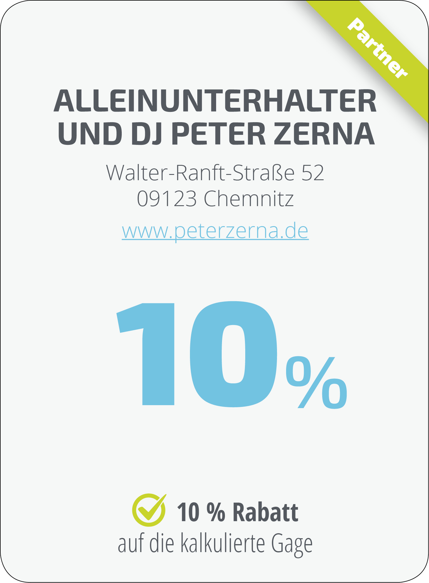 Alleinunterhalter undDJ Peter Zerna