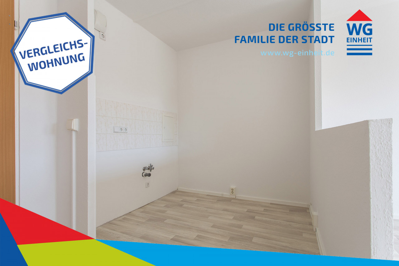 Beispielküche mit runtergeschnittener Wand - Gestalten Sie mit! Ihre individuelle 3-Raum-Wohnung
