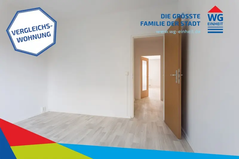 Vergleichswohnung Schlafzimmer - Schöne 3-Raumwohnung modern ausgebaut