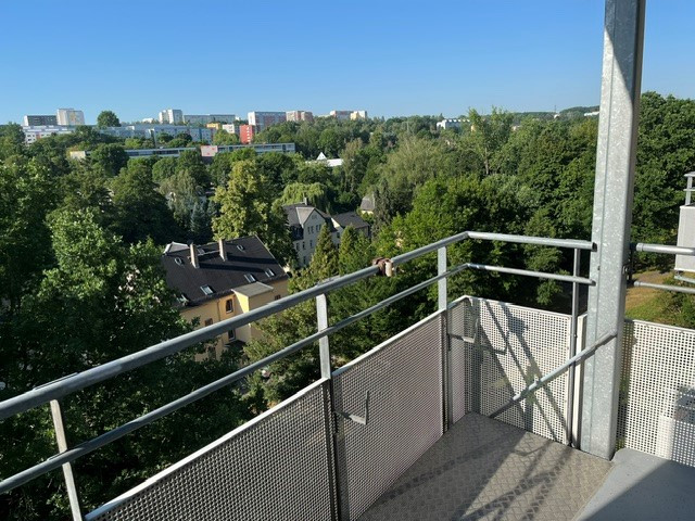 View from the Balcony - #Small 3-room attic apartment surrounded by greenery#