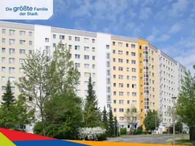 2 rooms, large sunny balcony, and a kitchen with natural light, Robert-Siewert-Str. 22, 09122 Chemnitz