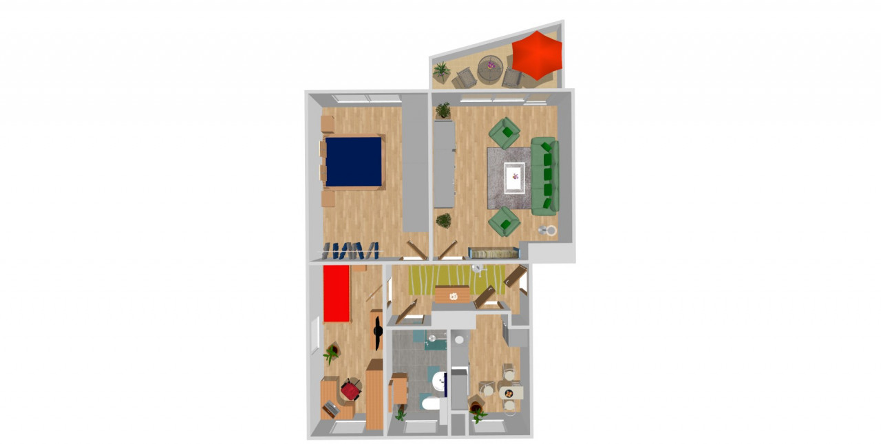 Grundriss - Kultur braucht Raum! 3-Zimmer für deine Ideen.