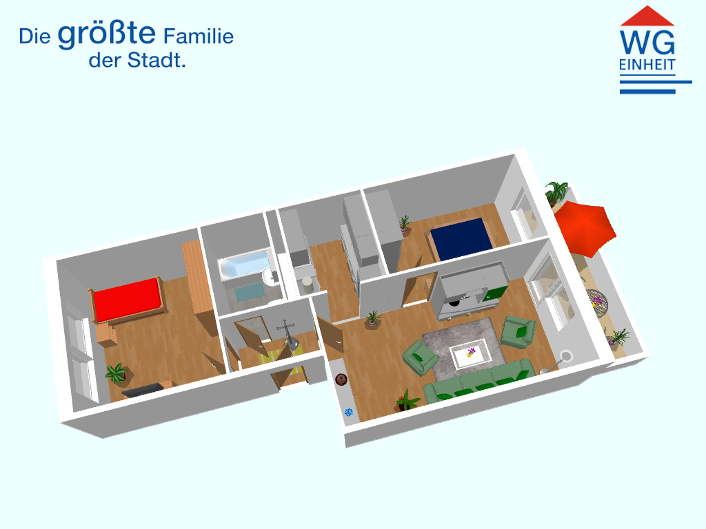 Grundriss - !!NEU!! Schöne 3-Raum-Wohnung im Chemnitzer Süden
