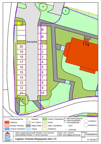 Stellplatz Wolgograder Allee 174, Wolgograder Allee 174, 09123 Chemnitz