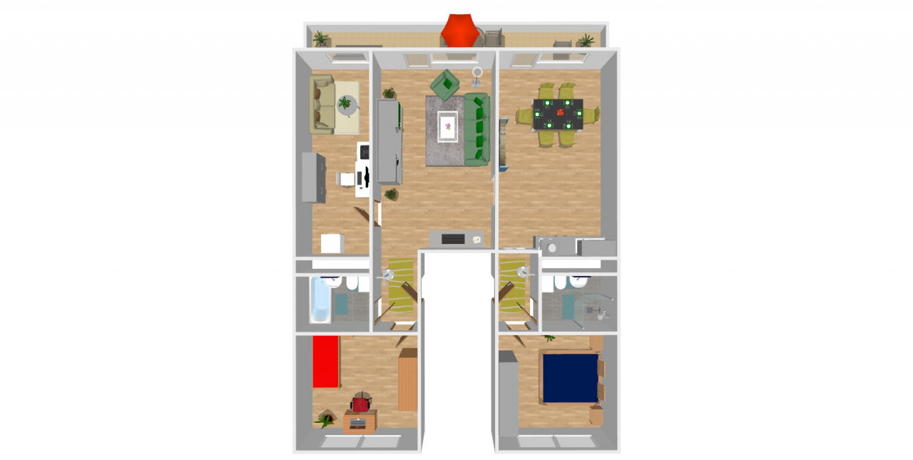 Floor plan - Converted family apartment in Hutholz