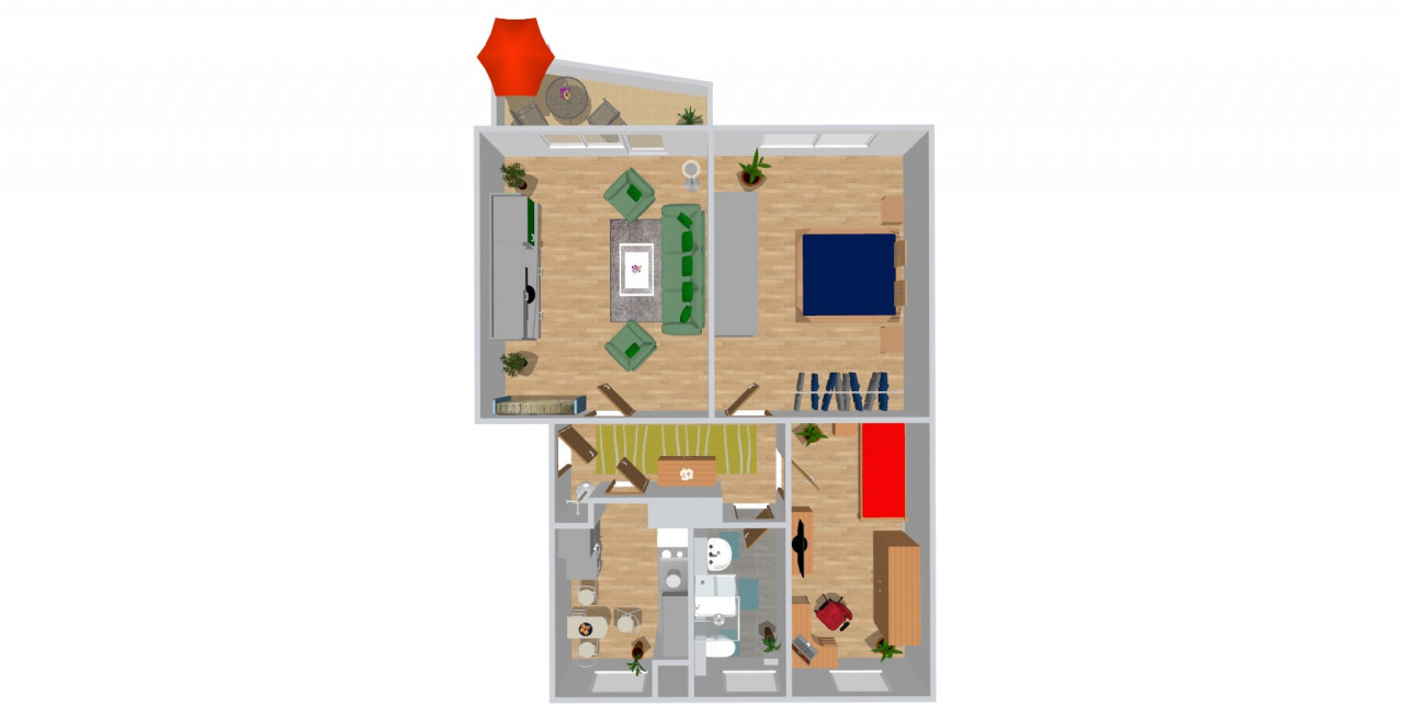 Floor plan - Altchemnitz: close to the center and green