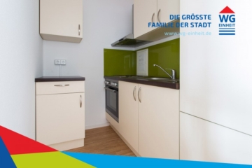 Die Möbel sind schon da! Praktische und günstige 1-Raum-Whg. in Hutholz, Wolgograder Allee 198, 09123 Chemnitz