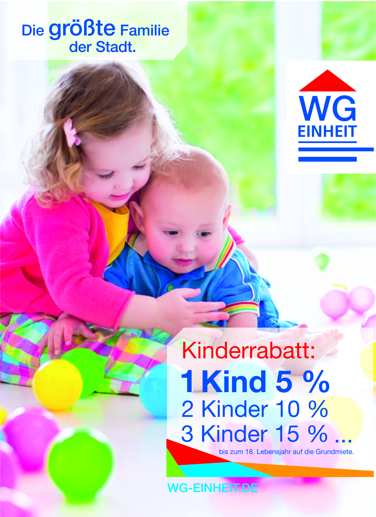 Kinderrabatt - 3-Raum Wohnung im grünen Hutholz