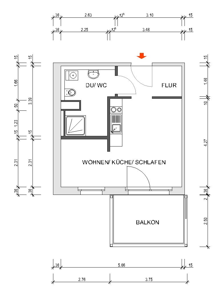 Floor plan dimensioned - Individuality and community - Senior living with both