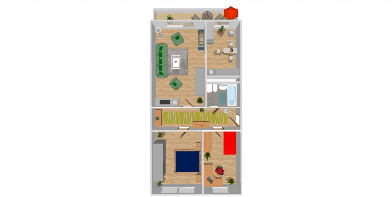 Grundriss - Dein Wunsch. Unsere Mission. 3-Raumwohnung ganz nach deinem Geschmack