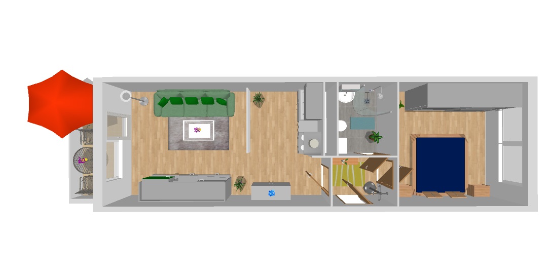 Grundriss - Wir Modernisieren! Individualisieren Sie Ihre neue 2-Raum-Wohnung!