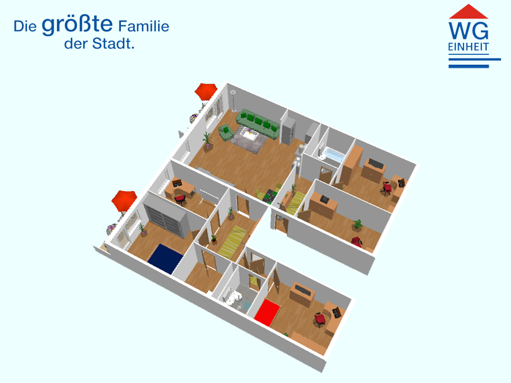 Grundriss - Großzügige Etagenwohnung in Hutholz