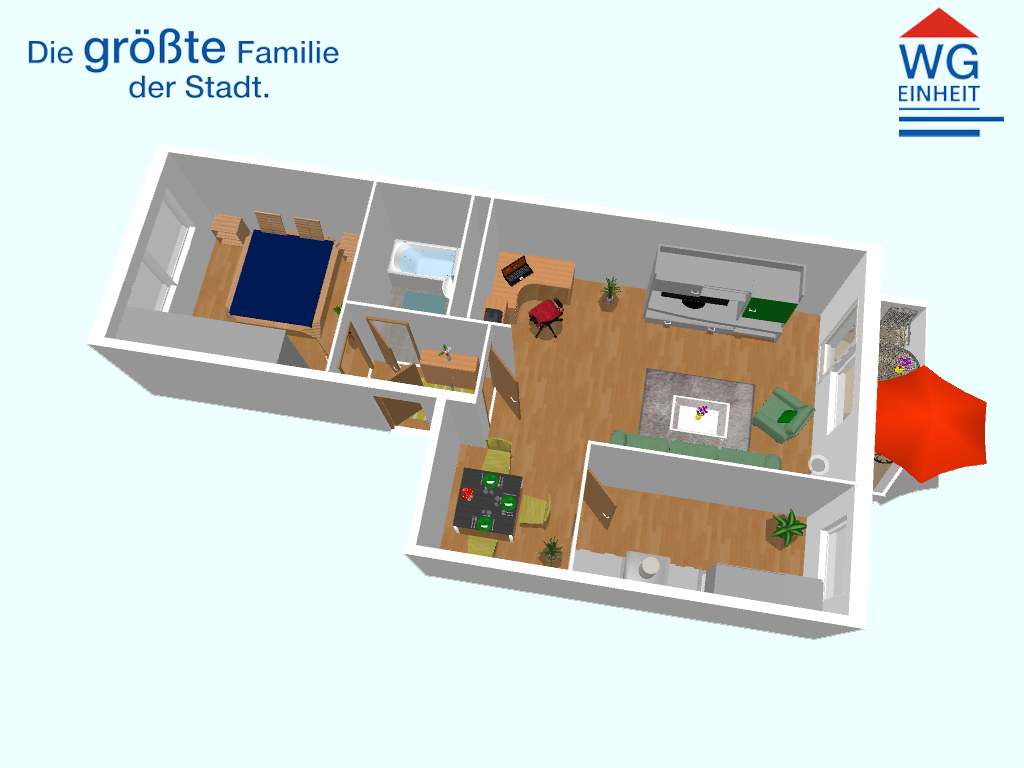 Floor plan - Furnished apartment - perfect for commuters or students