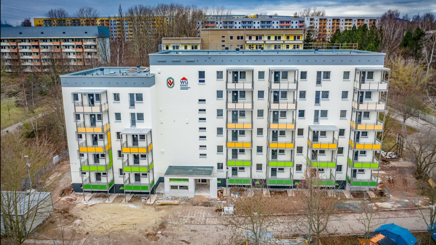 Baufortschritt - Neubau – Attraktive barrierearme 2-Raum-Wohnung