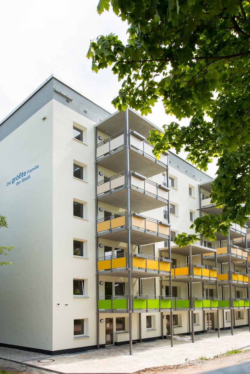 Balkonansicht - Neubau – Attraktive barrierearme 2-Raum-Wohnung