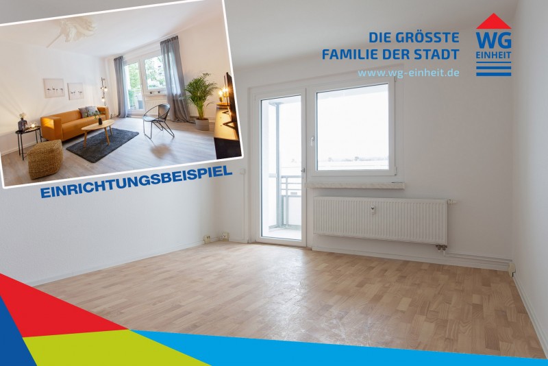 Wohnzimmer - 3-Raumwohnung in super Lage für eine kleine Familie