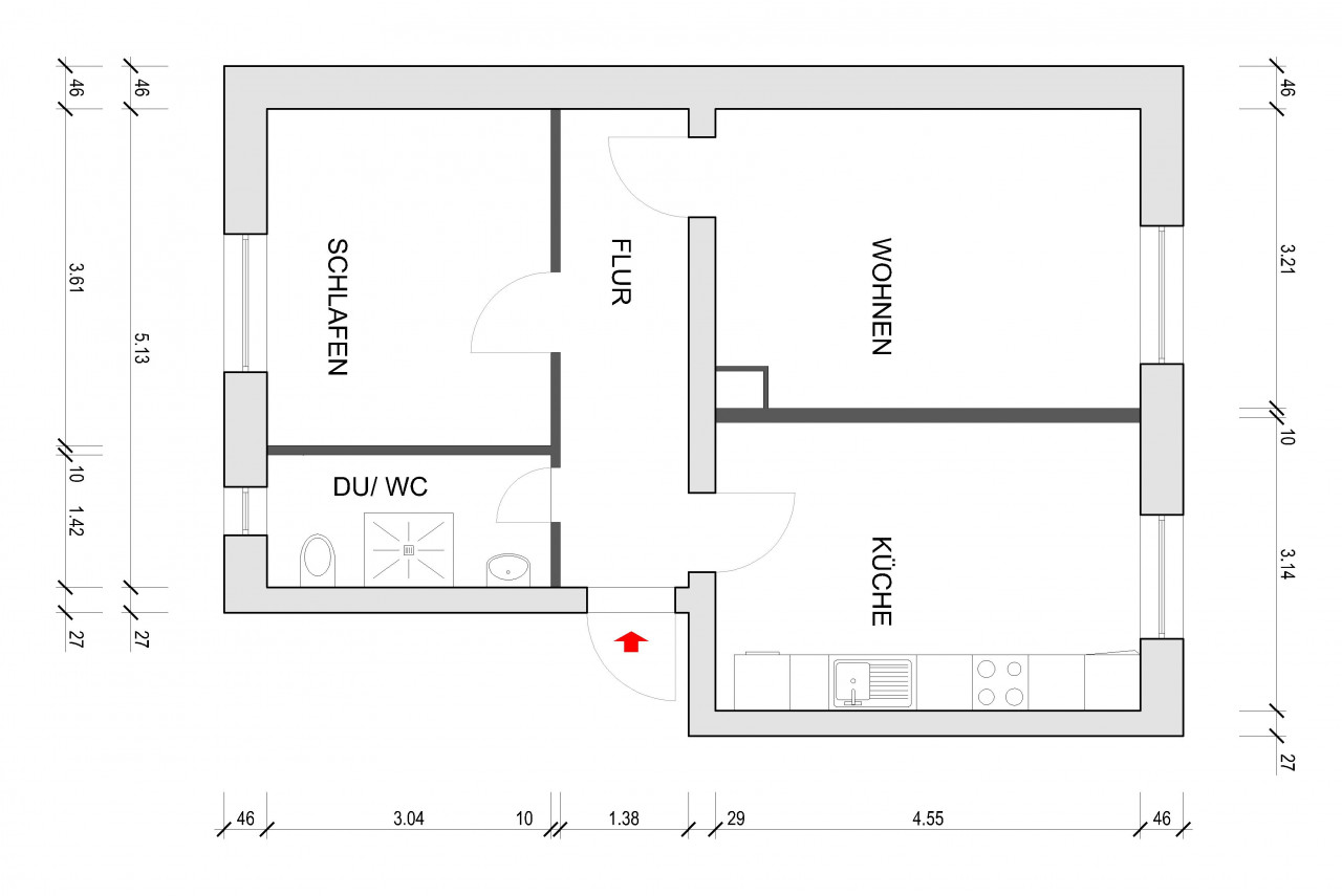 Wunderschöne 2-Zimmer Wohnung im beschaulichen Grüna - Foto 4