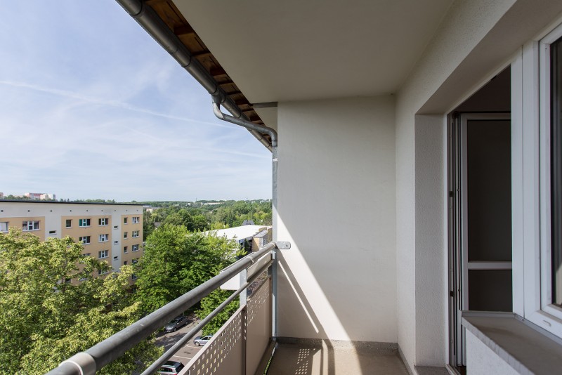 schöner Balkon - Hier wirst du dich wohlfühlen – 3-Raumwohnung mit Einbauküche