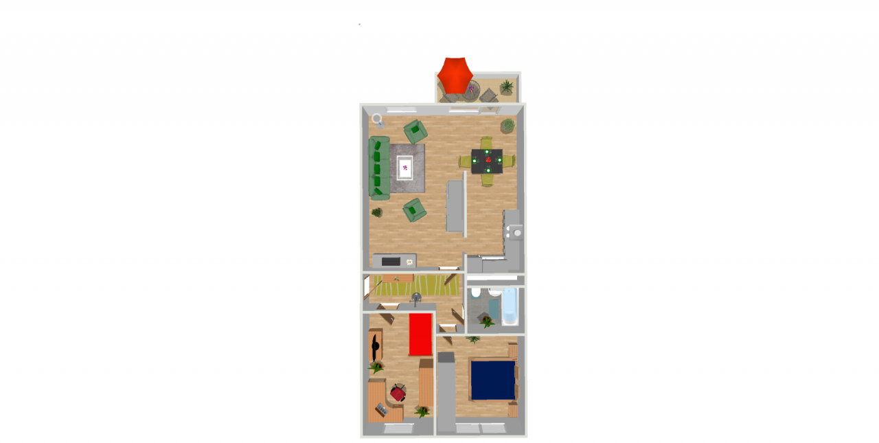 Floor plan - You'll feel at home here - 3-room apartment with fitted kitchen