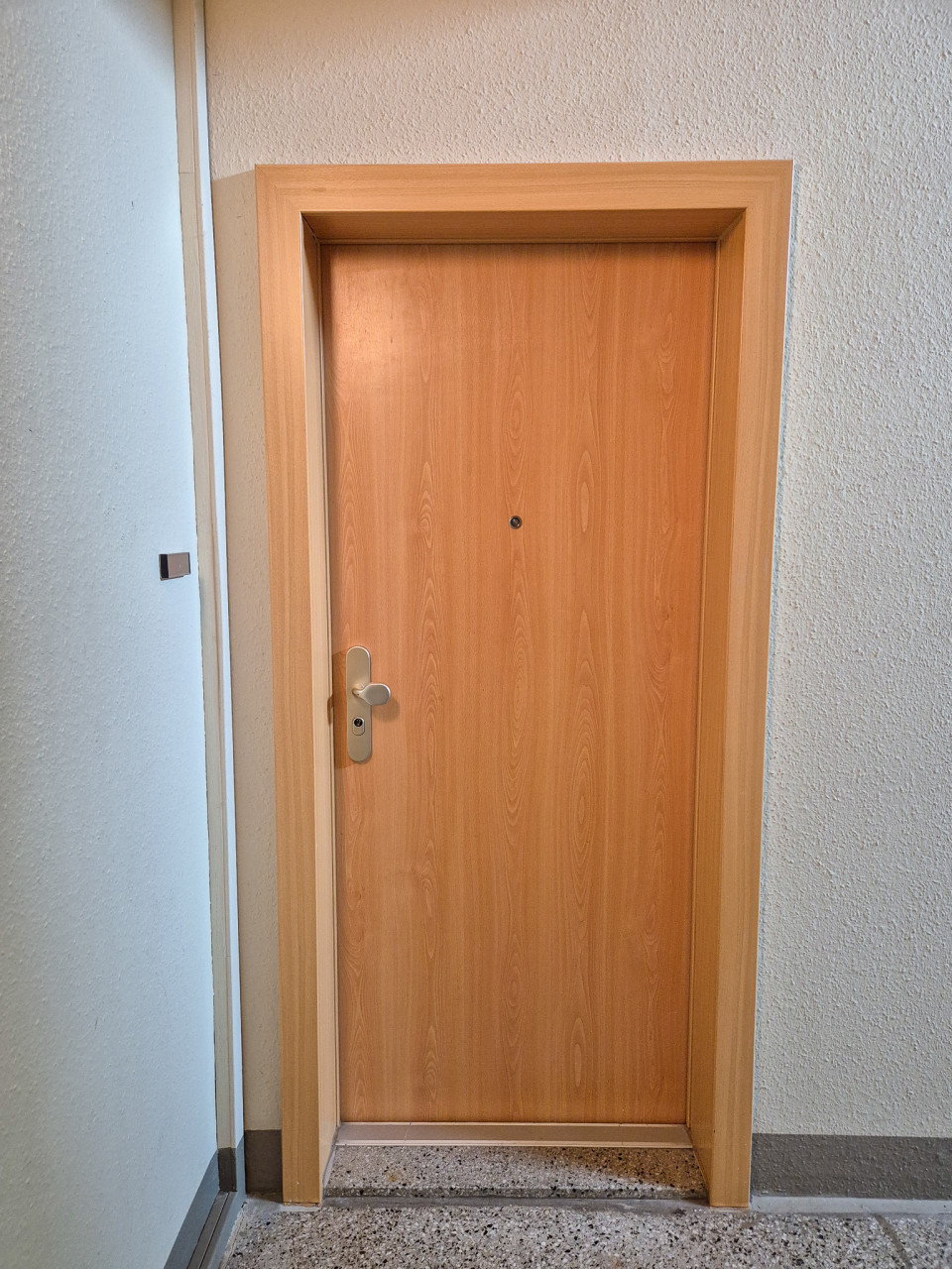 Apartment door - 3-room apartment with balcony and bathtub on the 1st floor