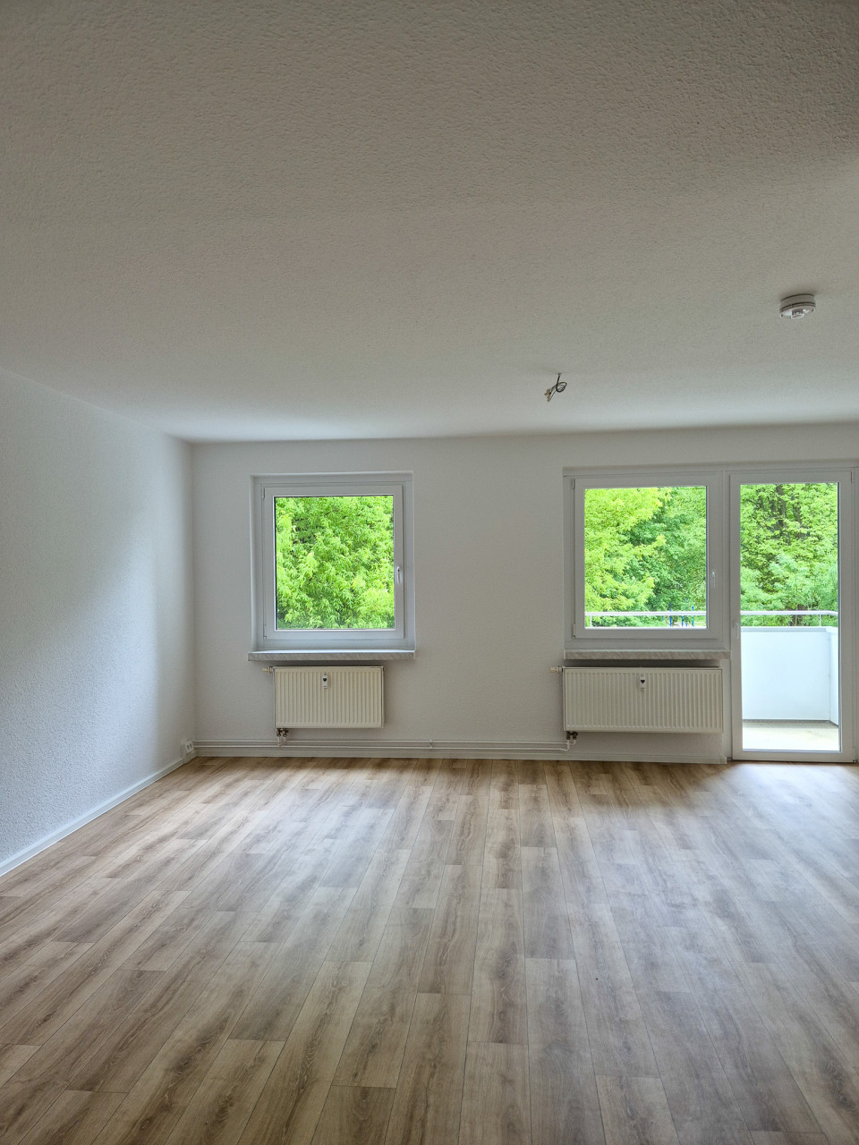 Kitchen-living room - 3-room apartment with balcony and bathtub on the 1st floor