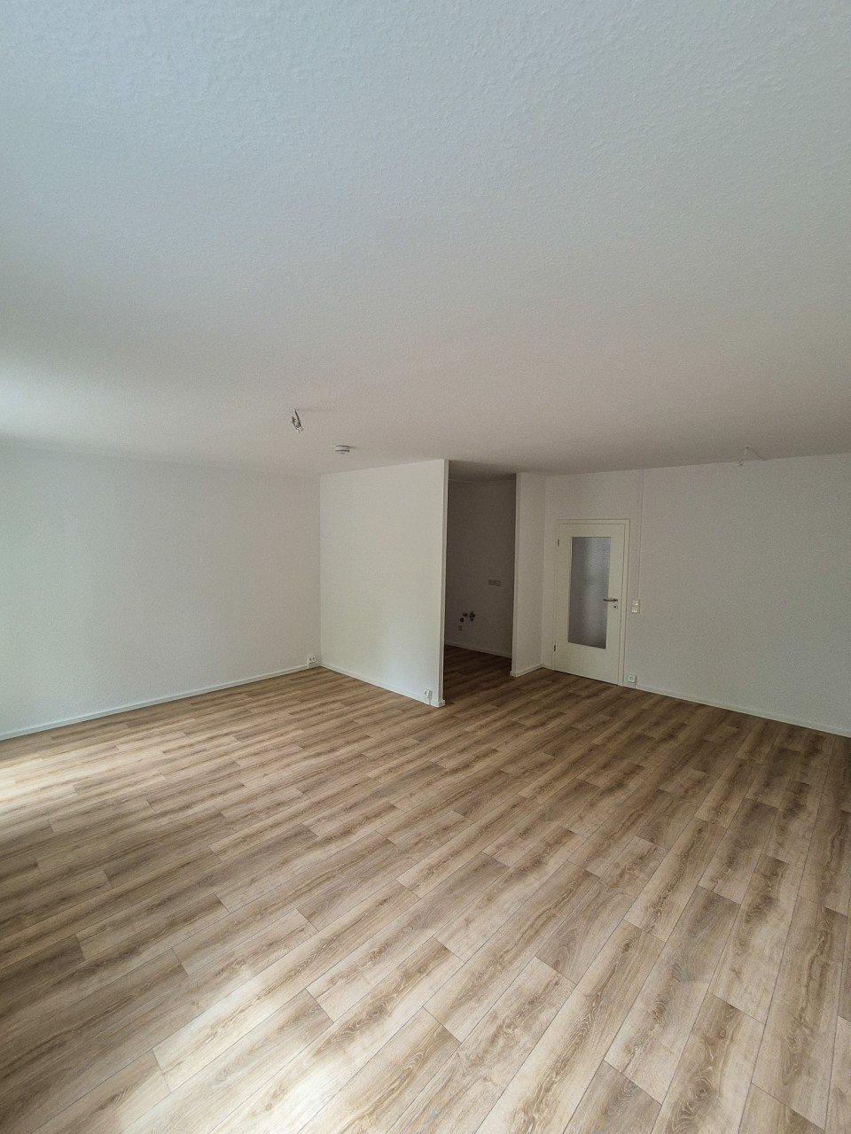 Kitchen-living room - 3-room apartment with balcony and bathtub on the 1st floor