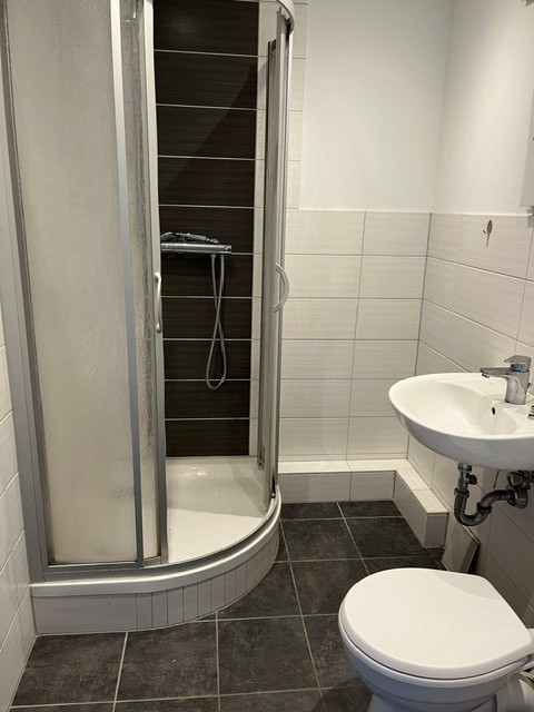 modernes Bad mit Dusche - Moderne 2-Raumwohnung im Grünen