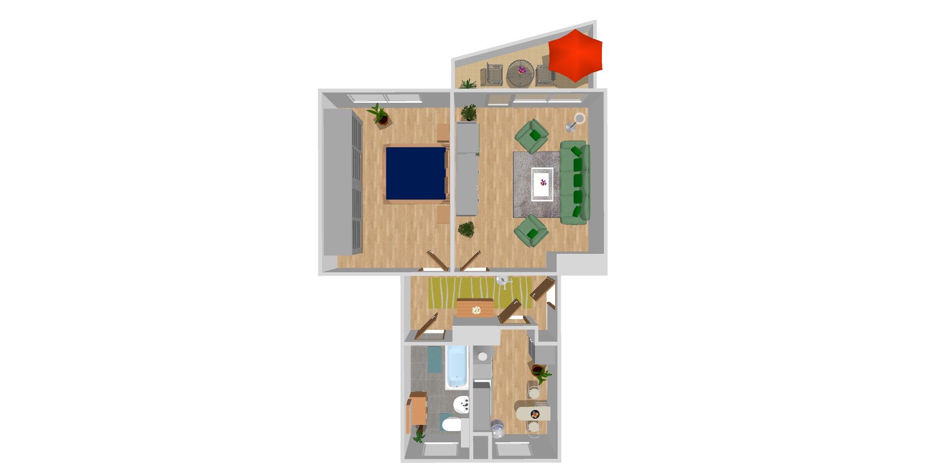 Floor plan - Altchemnitz: close to the center and green