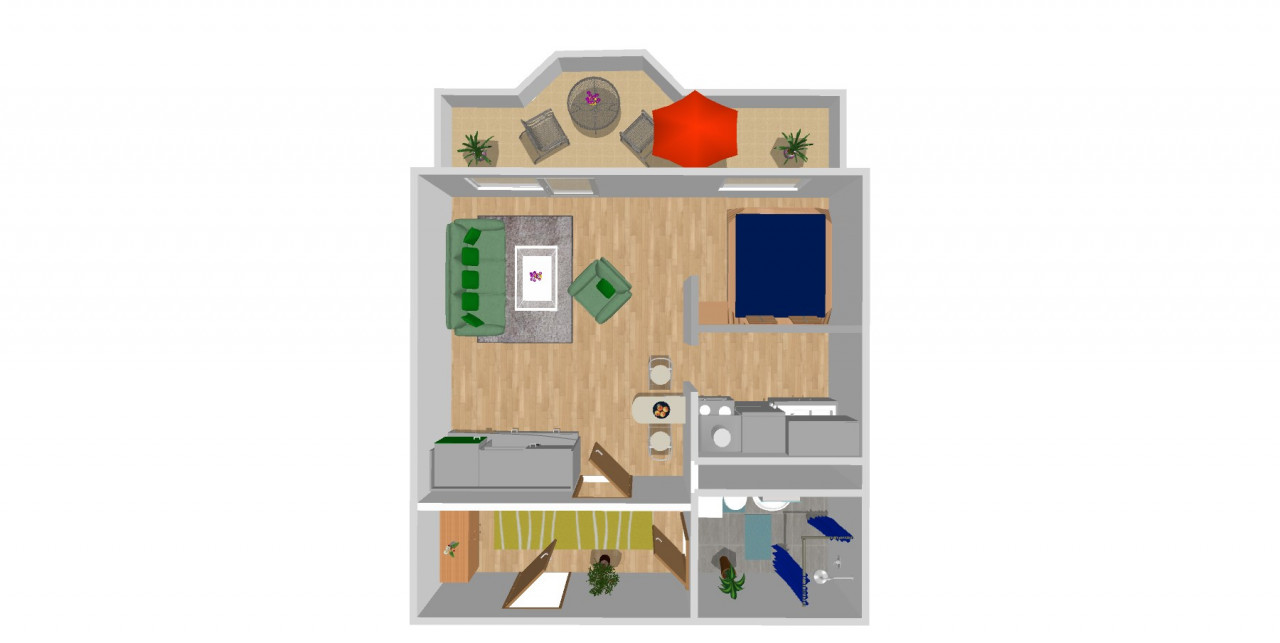 1-Raum-Wohnung mit riesigem Balkon zum Bestpreis! - Photo 2