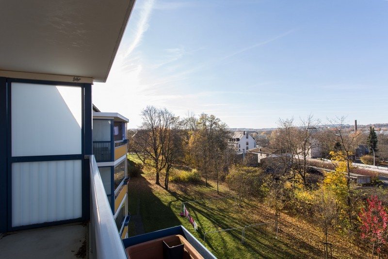 Balkon - Schick ausgestattete 3-Zimmer-Wohnung in Altchemnitz