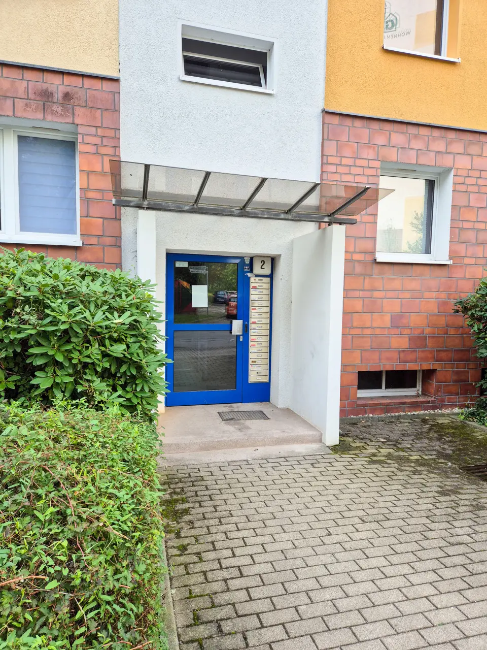 Front entrance - FURNISHED – Balcony – PERFECT as your FIRST apartment in Markersdorf!