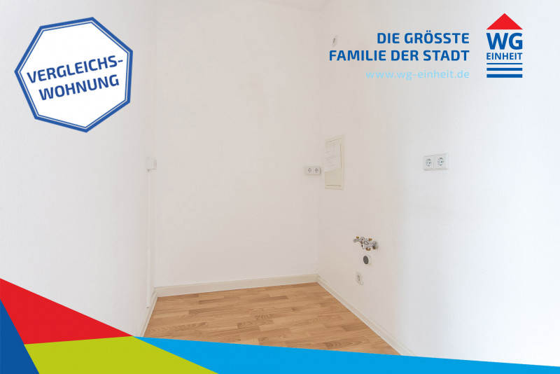 Beispielbild Küche - 1-Raum-Wohnung mit riesigem Balkon zum Bestpreis!