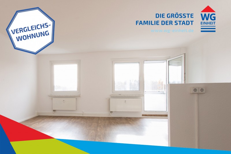 Wohnzimmer Vergleichswohnung - Wohnen mit Ausblick ins Grüne