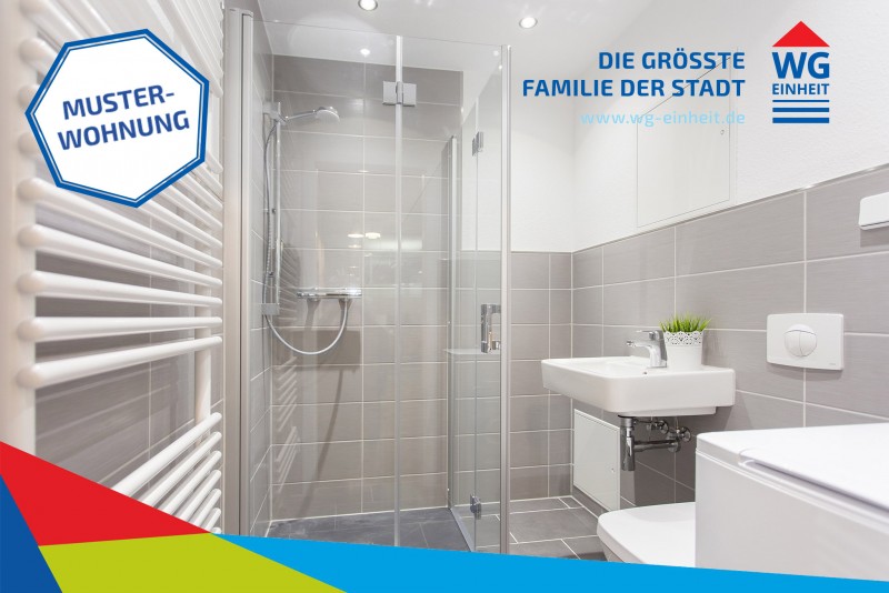 Bad mit Dusche Vergleichswohnung - Schöne 3-Zimmer-Wohnung in Markersdorf