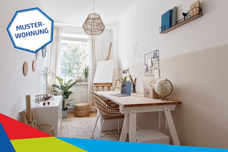 Kinder - bzw. Arbeitszimmer - Schöne 3-Zimmer-Wohnung in Markersdorf