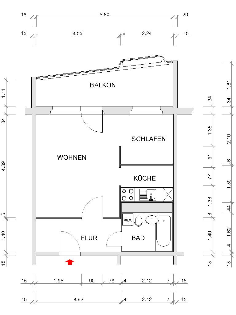 Grundriss bemaßt - Hier wird alles neu gemacht – und Sie bestimmen mit!