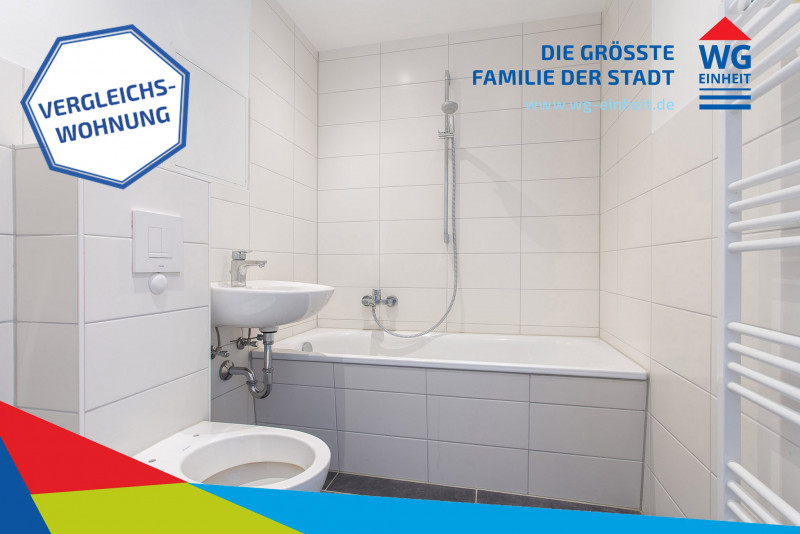 Bad - Vergleichswohnung - 2-Raum-Whg. mit Erzgebirgsblick