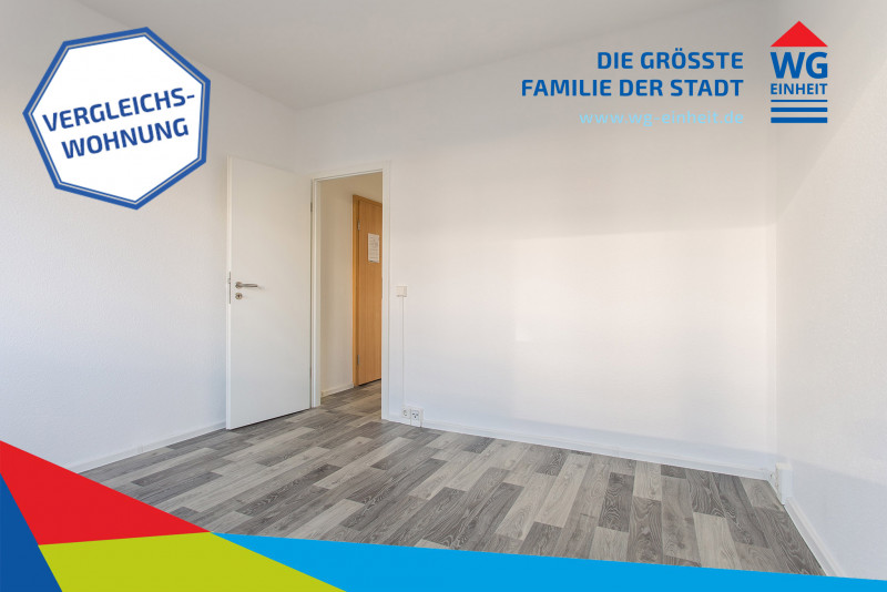 Schlafzimmer - Vergleichswohnung - 2-Raum-Whg. mit Erzgebirgsblick