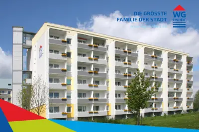 2-room apartment with view of the Ore Mountains, Wolgograder Allee 80, 09123 Chemnitz