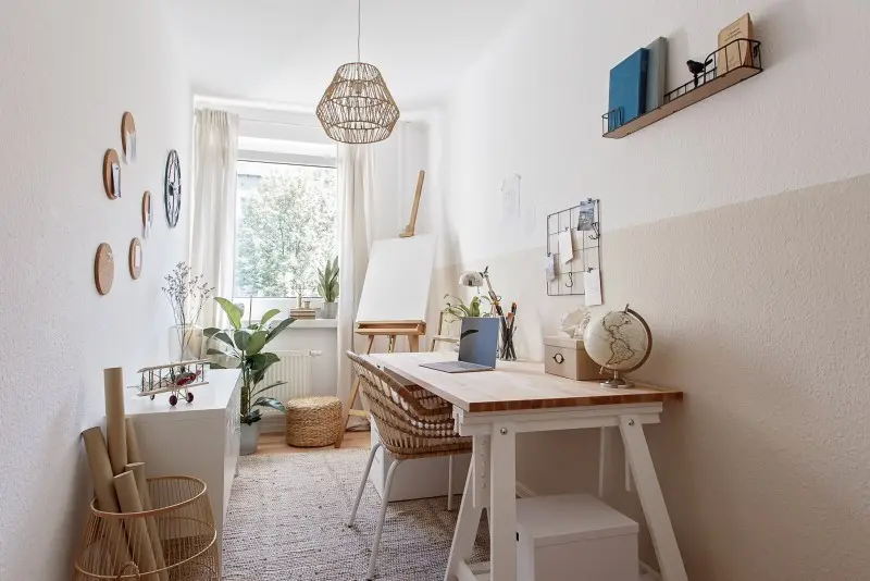 Vergleichswohnung mit Einrichtungsbeispiel Arbeitszimmer - 3 statt 2 – Mach Deins draus!